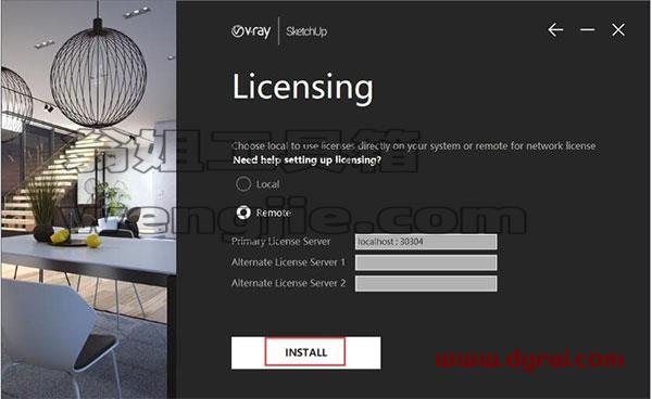 vray5.1 for sketchup【草图大师2017/2018/2019/2020/2021渲染器】简体中文版安装教程