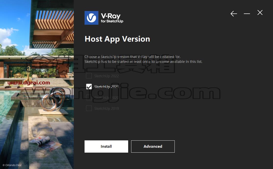 VRay 6.00 for sketchup 2019-2022【草图大师VRay渲染器】汉化版安装教程