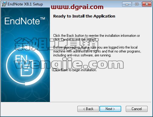 EndNote X8.1【文献管理软件】中文版安装教程