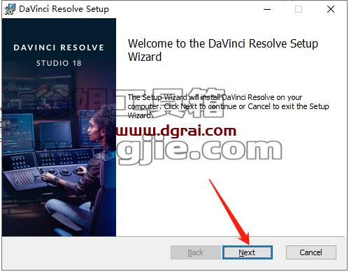 DaVinci Resolve达芬奇 18.1.2安装教程