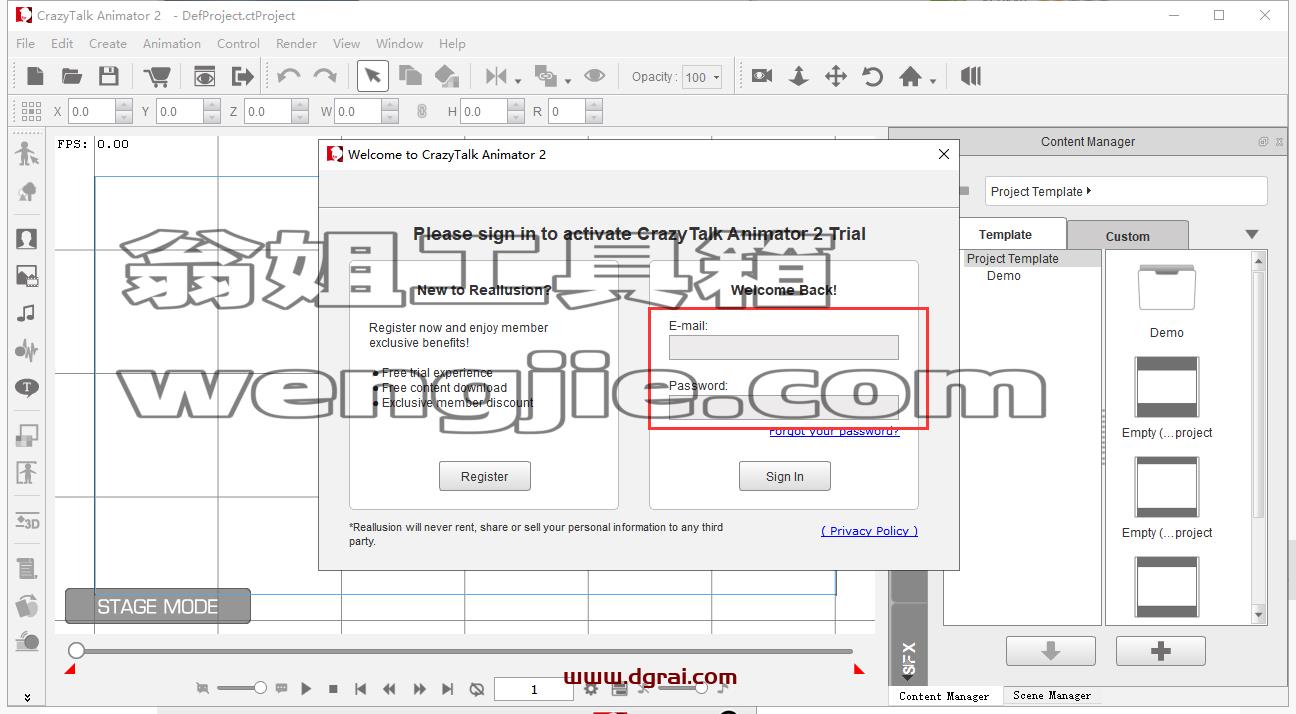 CrazyTalk Animator 2.14【CTA二维动画制作软件】学习版下载与安装教程