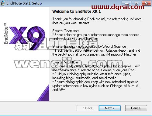EndNote X9.1【文献管理软件】汉化版安装教程