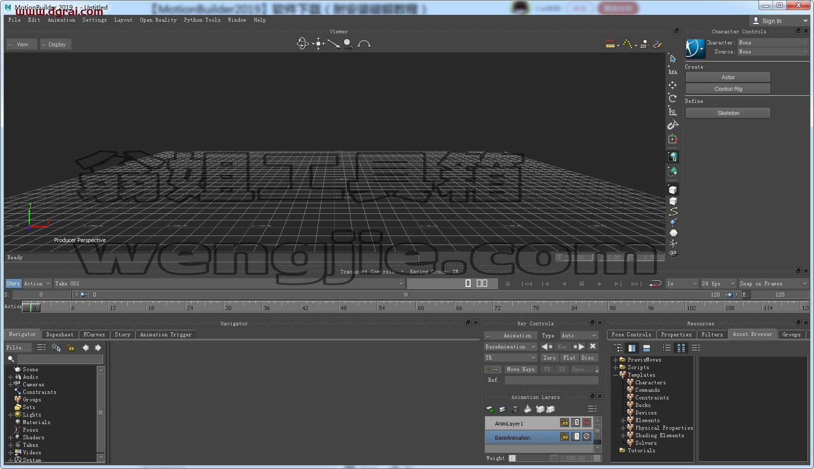 Autodesk MotionBuilder 2019【3D角色动画建模软件】绿色版下载 附安装教程