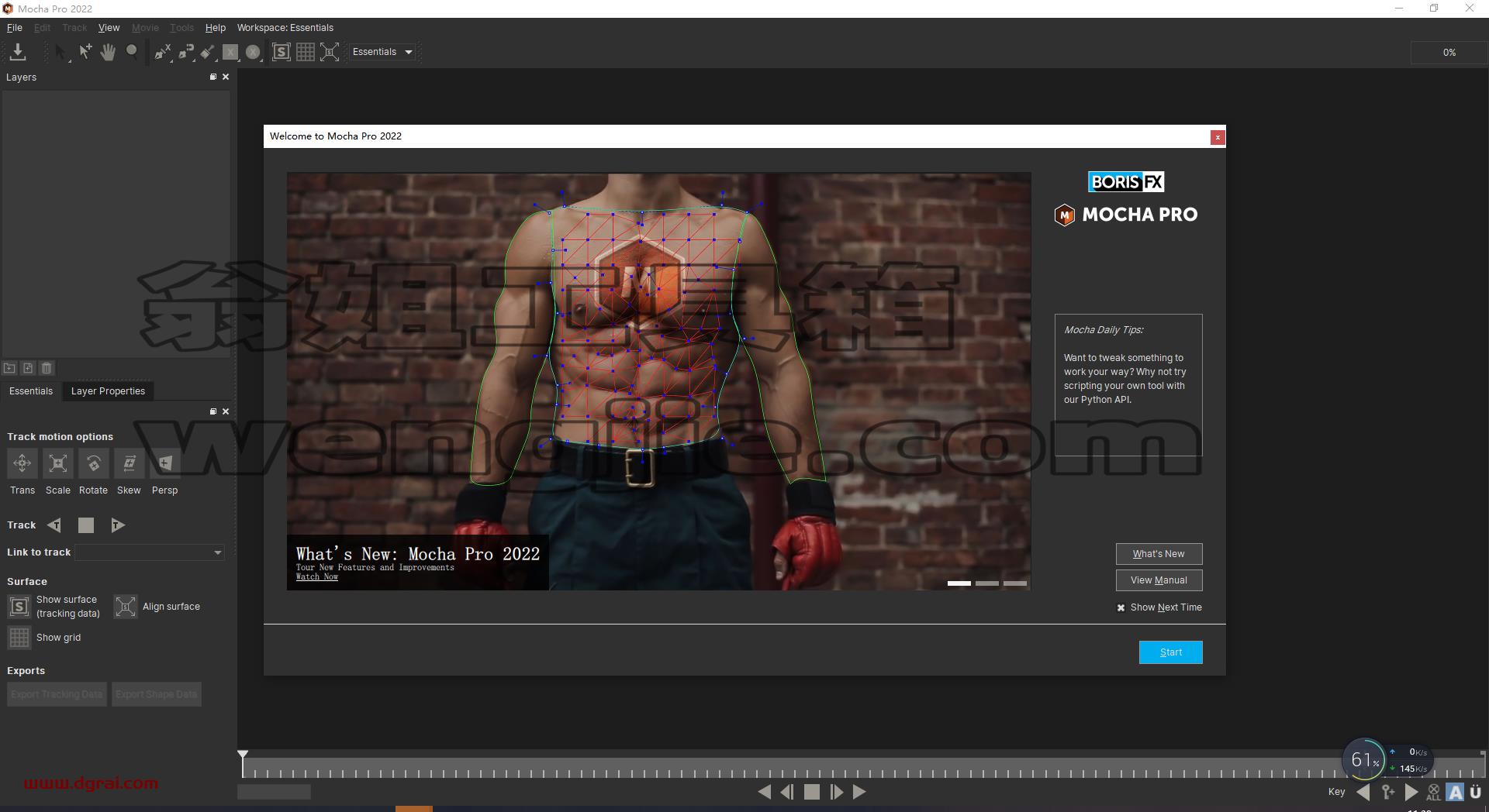 Mocha Pro 2022 安装教程【Mocha2022】英文版下载