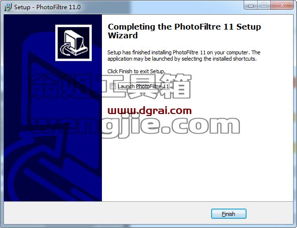 photofiltre studio v11【计算图片编辑软件】英文学习版安装图文教程、学习注册方法