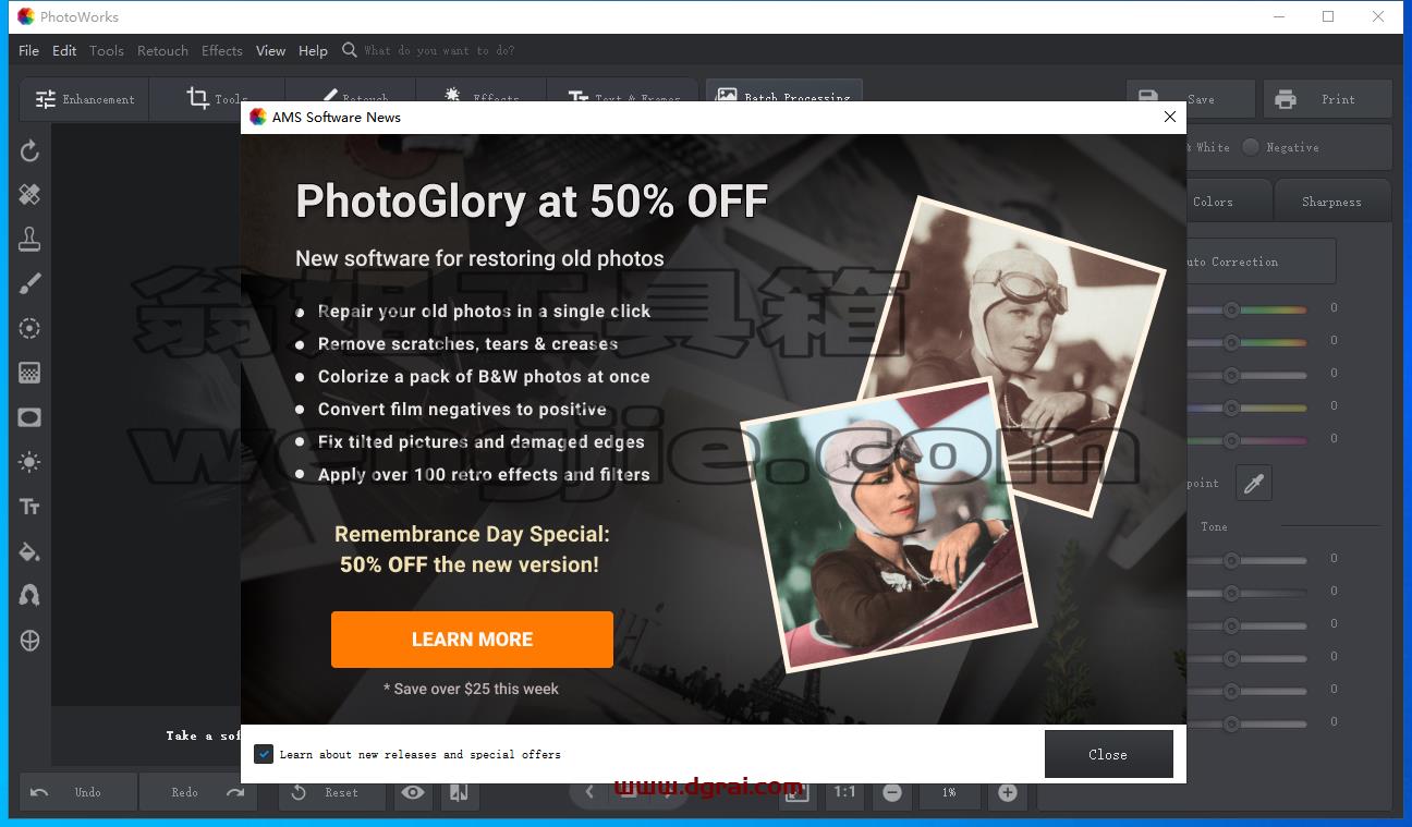 PhotoWorks 11【图像处理软件】免费学习版安装图文教程、学习注册方法