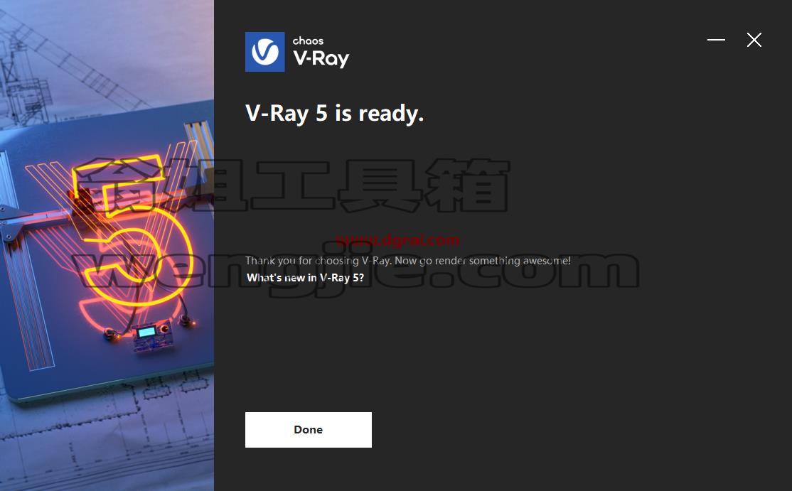【C4D Vray渲染器】 VRay 5.20.06 for Cinema 4D R20/R21/R22/R23/S24/R25/R26 安装教程