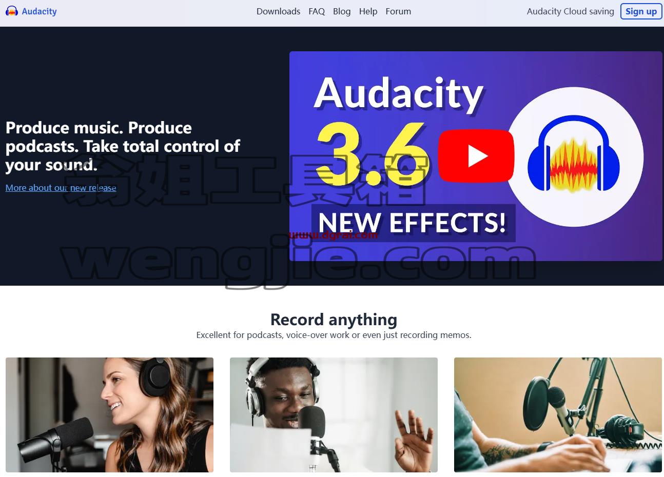 Audacity--一个开源的、免费的、跨平台的音频编辑和录音软件