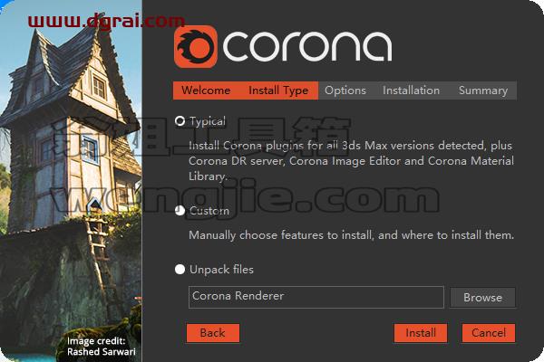 corona渲染器 6.1 for 3dmax14-21汉化学习版下载安装图文教程、学习注册方法