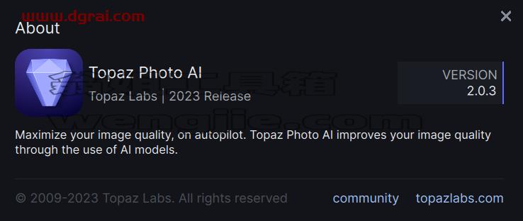 Topaz Photo AI学习版 v2.0.3 绿色便携版 (去升级集成全部离线模型完整版)