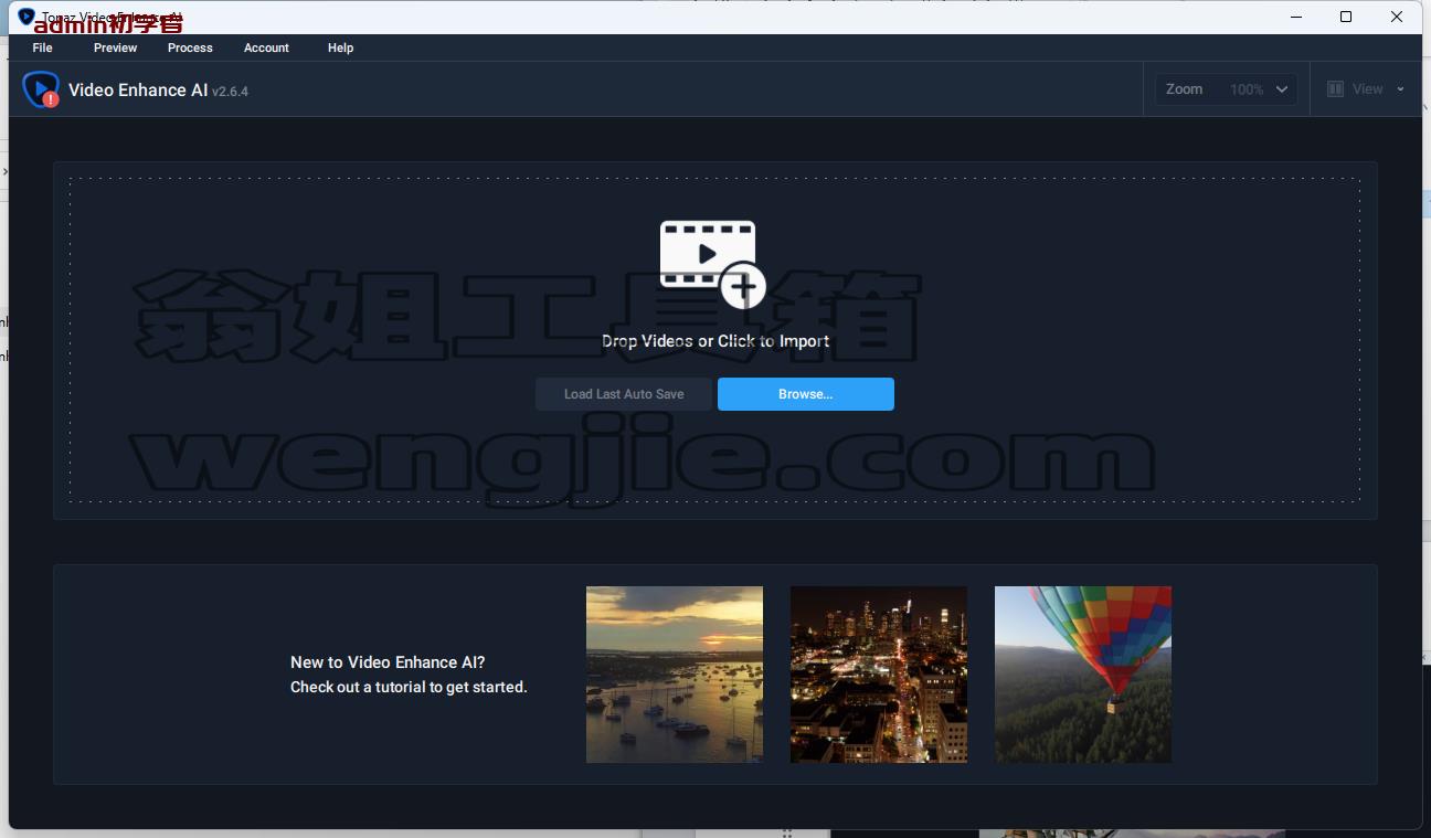 Topaz Video Enhance AI-v2.6.4英文学习版安装图文教程附下载地址