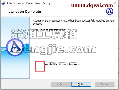 Atlantis word processor v4.2安装教程