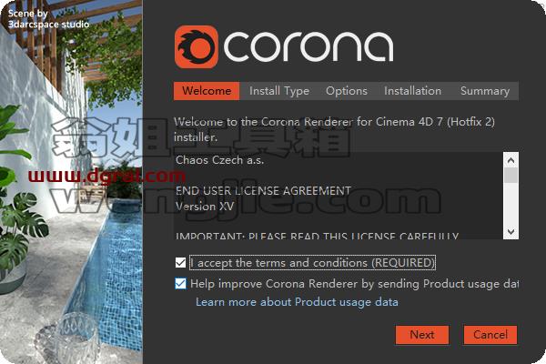 Corona Renderer 7 for Cinema 4D R14-R25安装教程