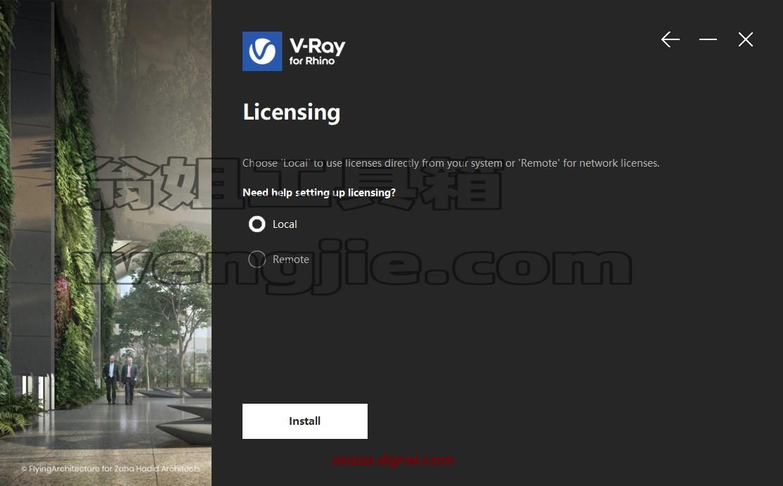 【VRay for rhino渲染器】V-Ray 6.00.00 for Rhino 6-8英文版安装教程