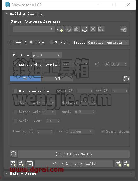 Showcaser V1.02 for 3dmax 2015-20263dmax动画展示插件下载与安装教程