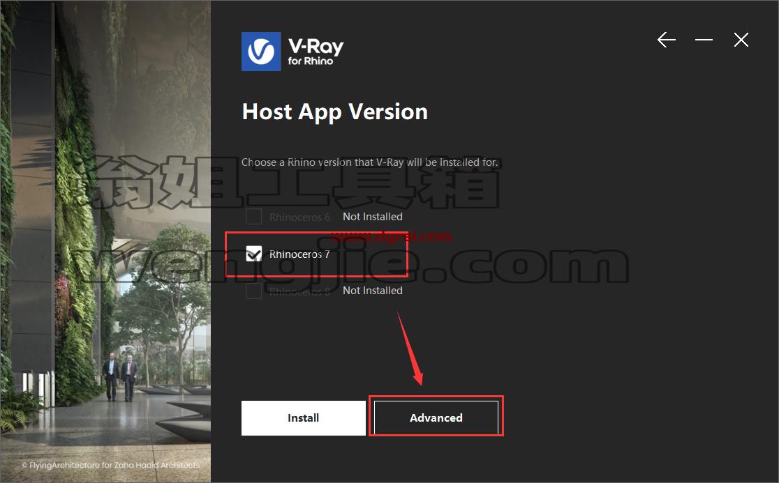 【犀牛最新版VR渲染器下载】VRay 6.00.03 for Rhino 6-8英文版下载附安装教程