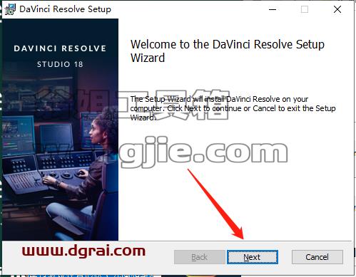 【达芬奇视频调色软件免费下载】DaVinci Resolve Studio v18.1.4学习版附安装教程安装图文教程、学习注册方法