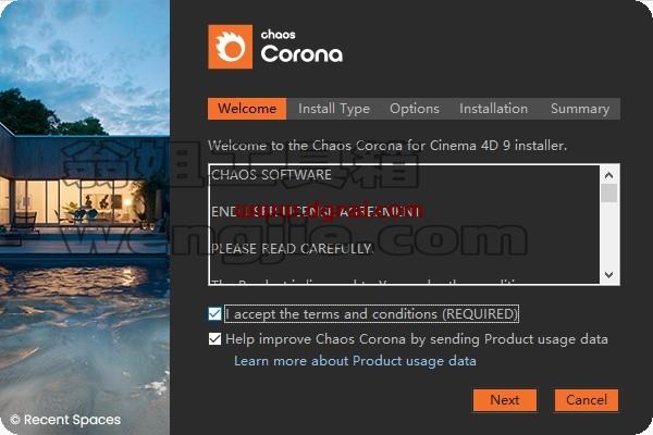 Corona 9 for Cinema 4D R17-2023【CR for C4D】安装教程