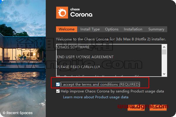【corona8.2渲染器】Chaos Corona 8 Hotfix2 for 3ds Max 2014-2023汉化学习版免费下载安装图文教程、学习注册方法
