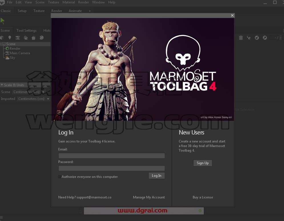 八猴渲染器4.02【Marmoset Toolbag 4.02】安装教程