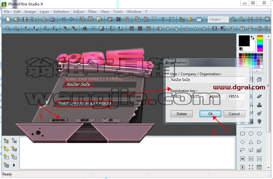 photofiltre studio v10.13【图片编辑软件】汉化学习版安装图文教程、学习注册方法