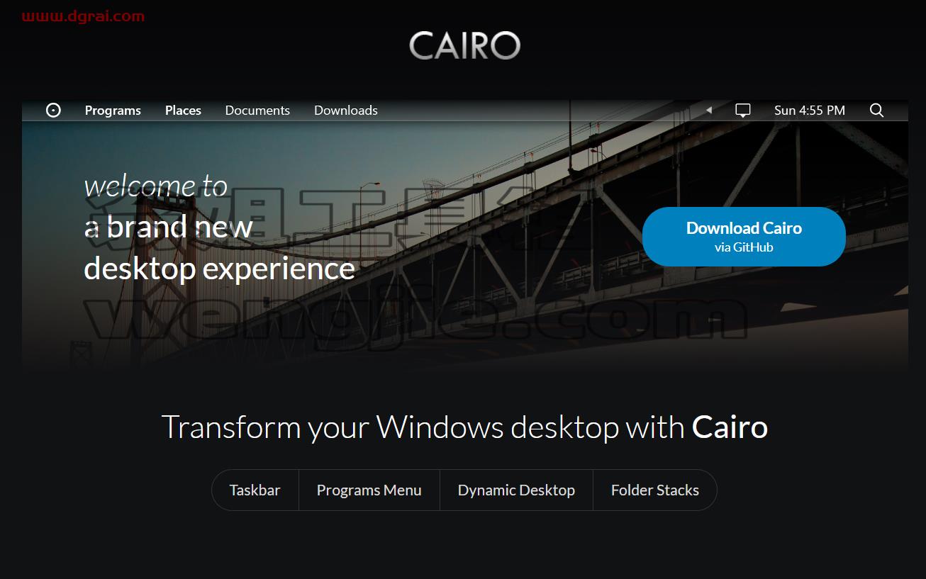 Cairo Desktop--一款免费的开源桌面美化软件
