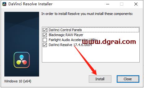 DaVinci Resolve达芬奇 17.4.6安装教程