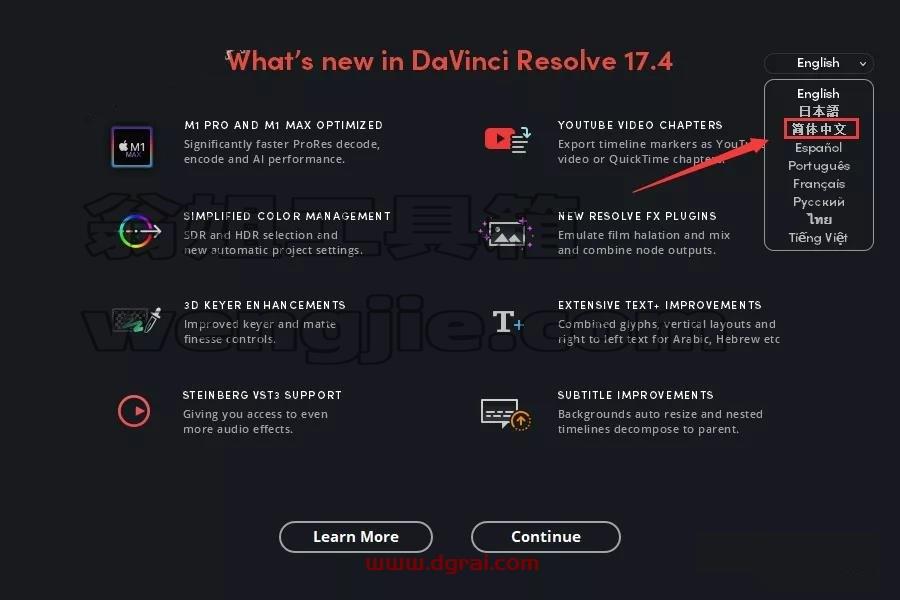 DaVinci Resolve达芬奇 17.4安装教程