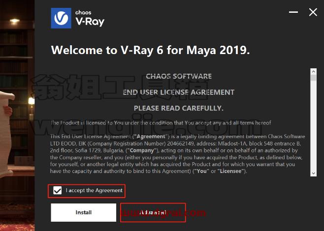 VRay 6.0 for Maya 2019-2023下载与安装教程