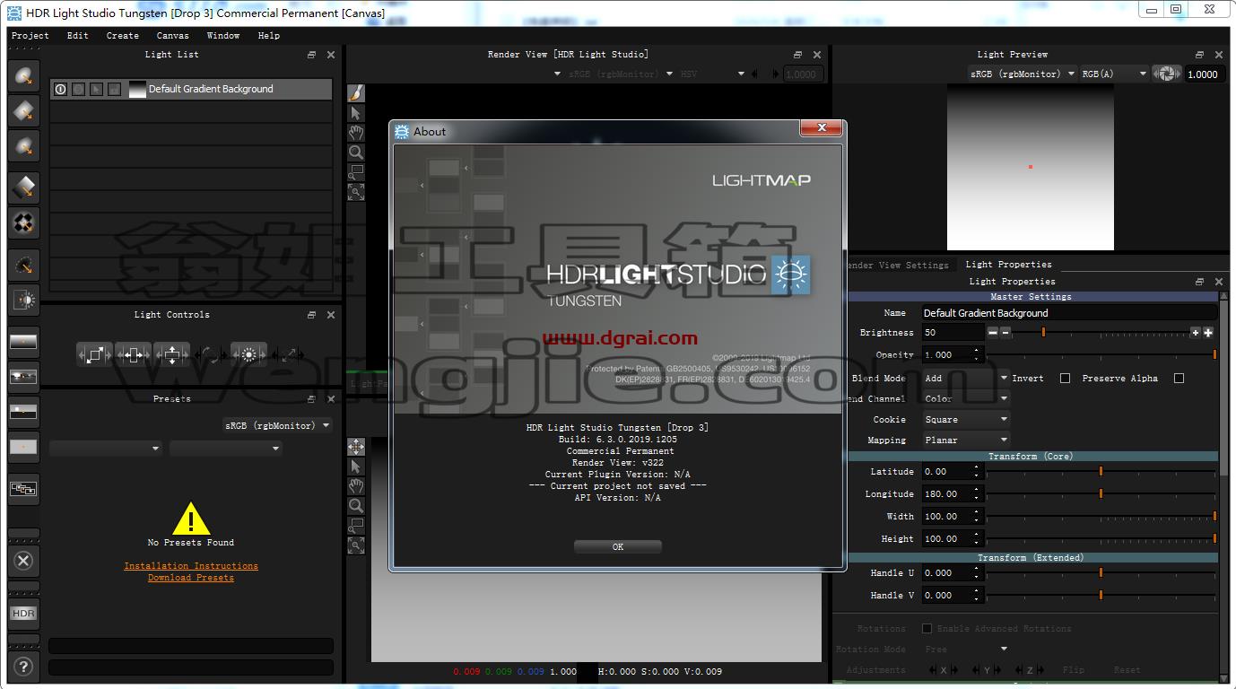 Lightmap HDR Light Studio Carbon 6.3.0【三维渲染室内摄影棚灯光HDR环境软件】安装教程