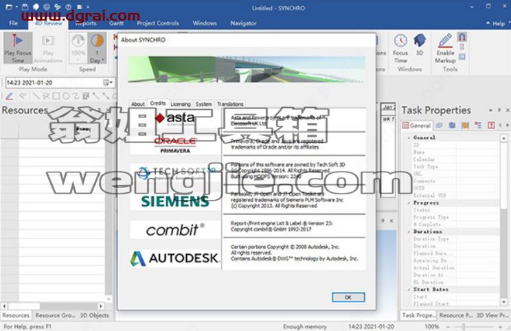 synchro 4d 2020【4D施工建模软件】英文版安装教程