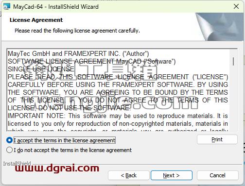 MayCAD v1.1安装包下载与安装教程