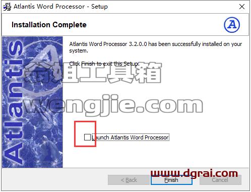 Atlantis word processor v3.2安装教程