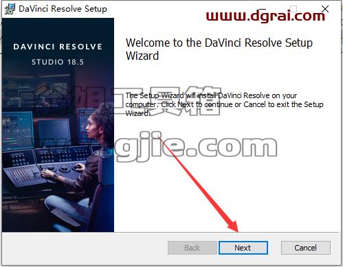 DaVinci Resolve v18.5.1达芬奇调色中文学习版安装图文教程、学习注册方法