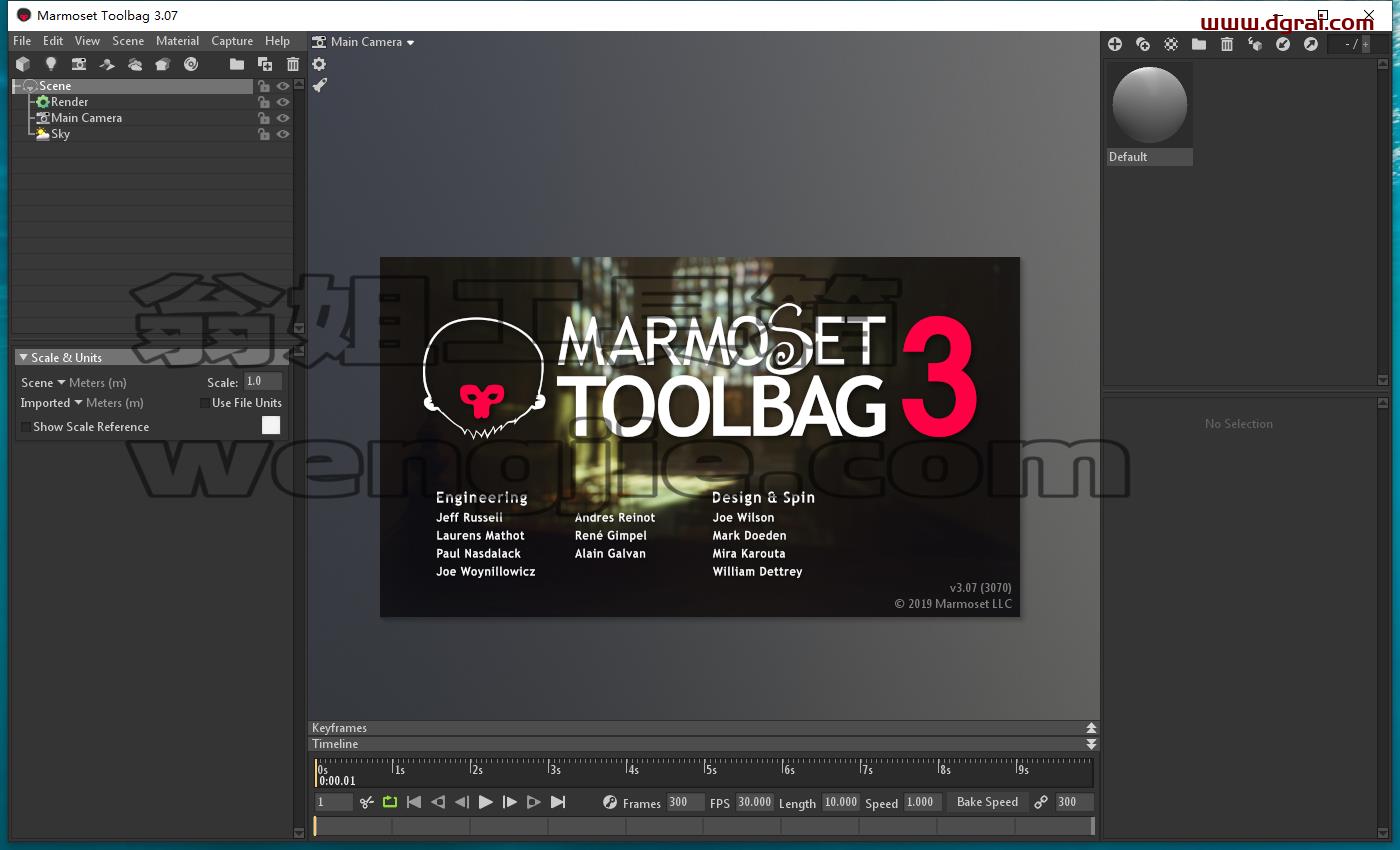 八猴渲染器3.07【Marmoset Toolbag 3.07】学习版下载与安装教程
