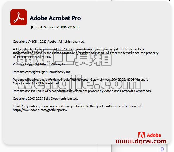 Adobe Acrobat Pro DC 2023.006.20360 x64 免激活中文绿色便携版–PDF编辑软件