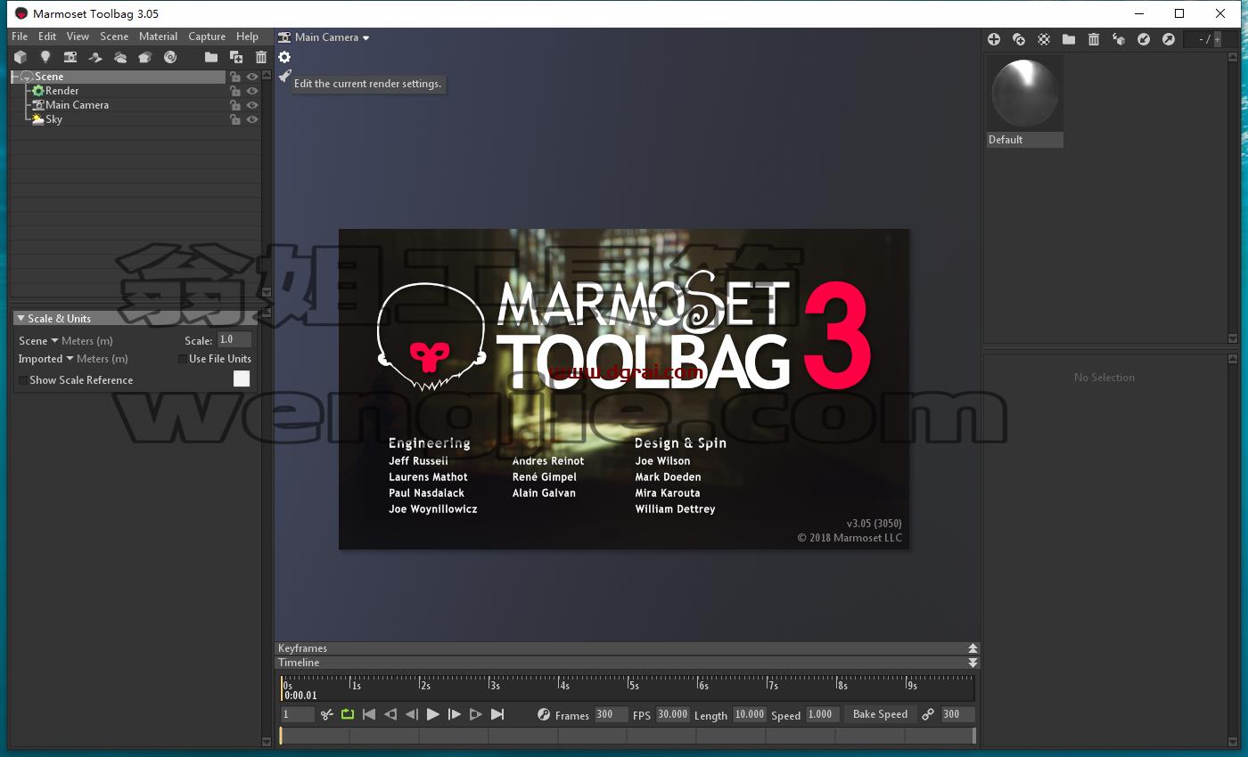 八猴渲染器3.05【Marmoset Toolbag 3.05】学习版下载与安装教程