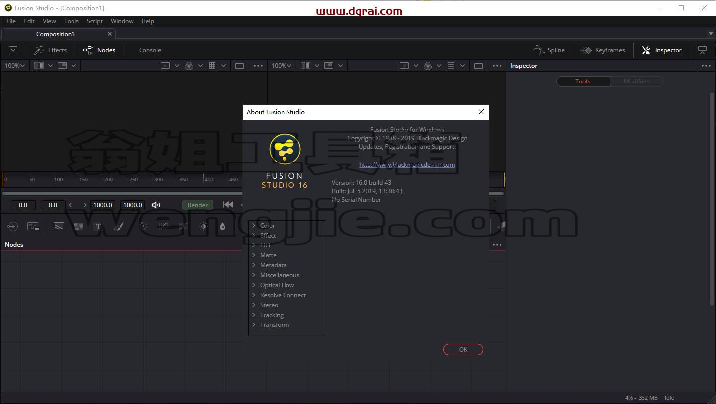 Fusion Studio 16【视频特效合成处理软件】专业版下载与安装教程