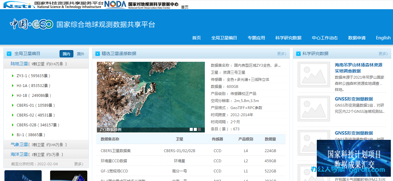 国家综合地球观测数据共享平台插图 国家综合地球观测数据共享平台