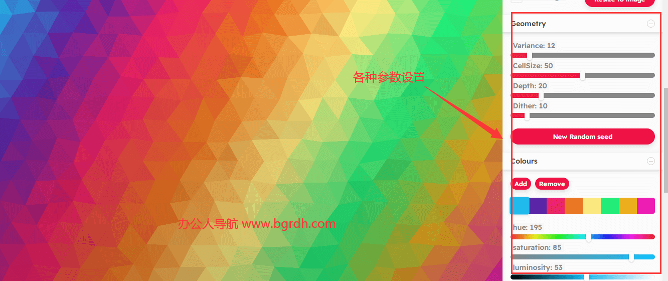 LowPoly Generator插图 LowPoly Generator