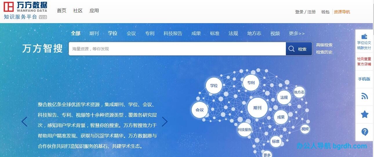万方数据知识服务平台插图 万方数据知识服务平台