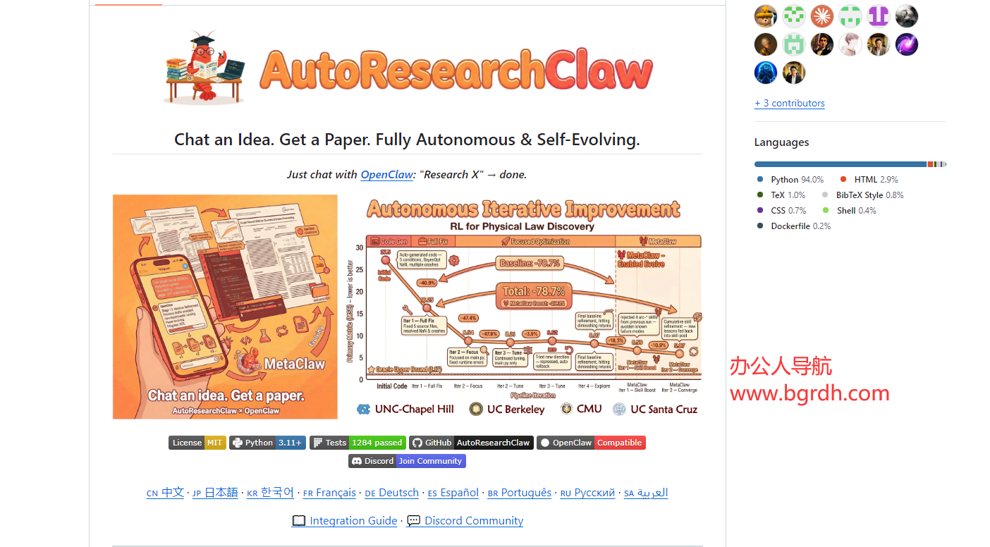 AutoResearchClaw插图 AutoResearchClaw