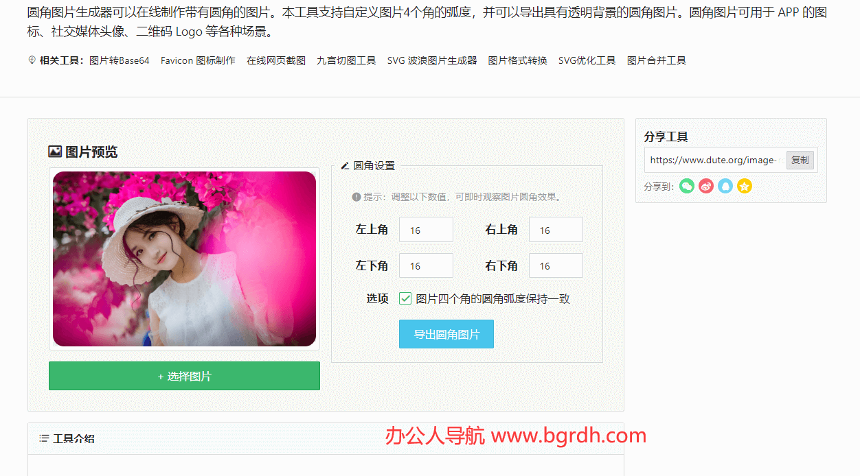 图片圆角工具插图 图片圆角工具