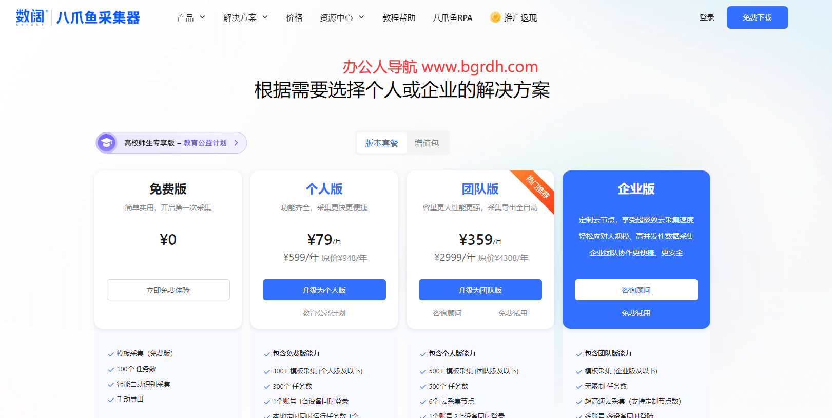 八爪鱼采集器