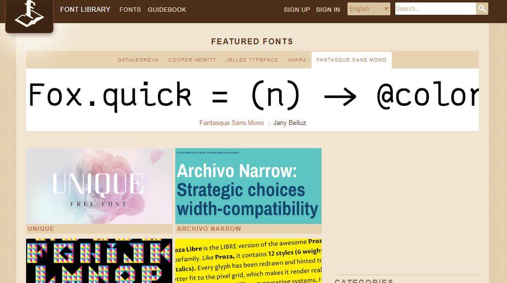 Font Library