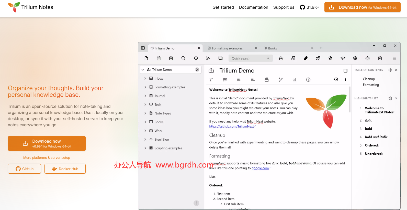 Trilium Notes插图 Trilium Notes