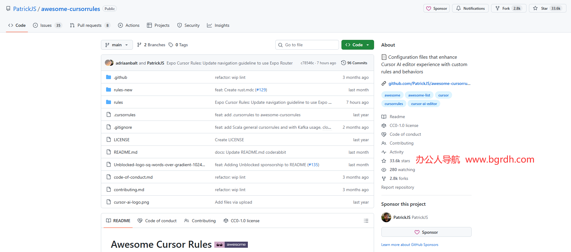 awesome-cursorrules插图 awesome-cursorrules