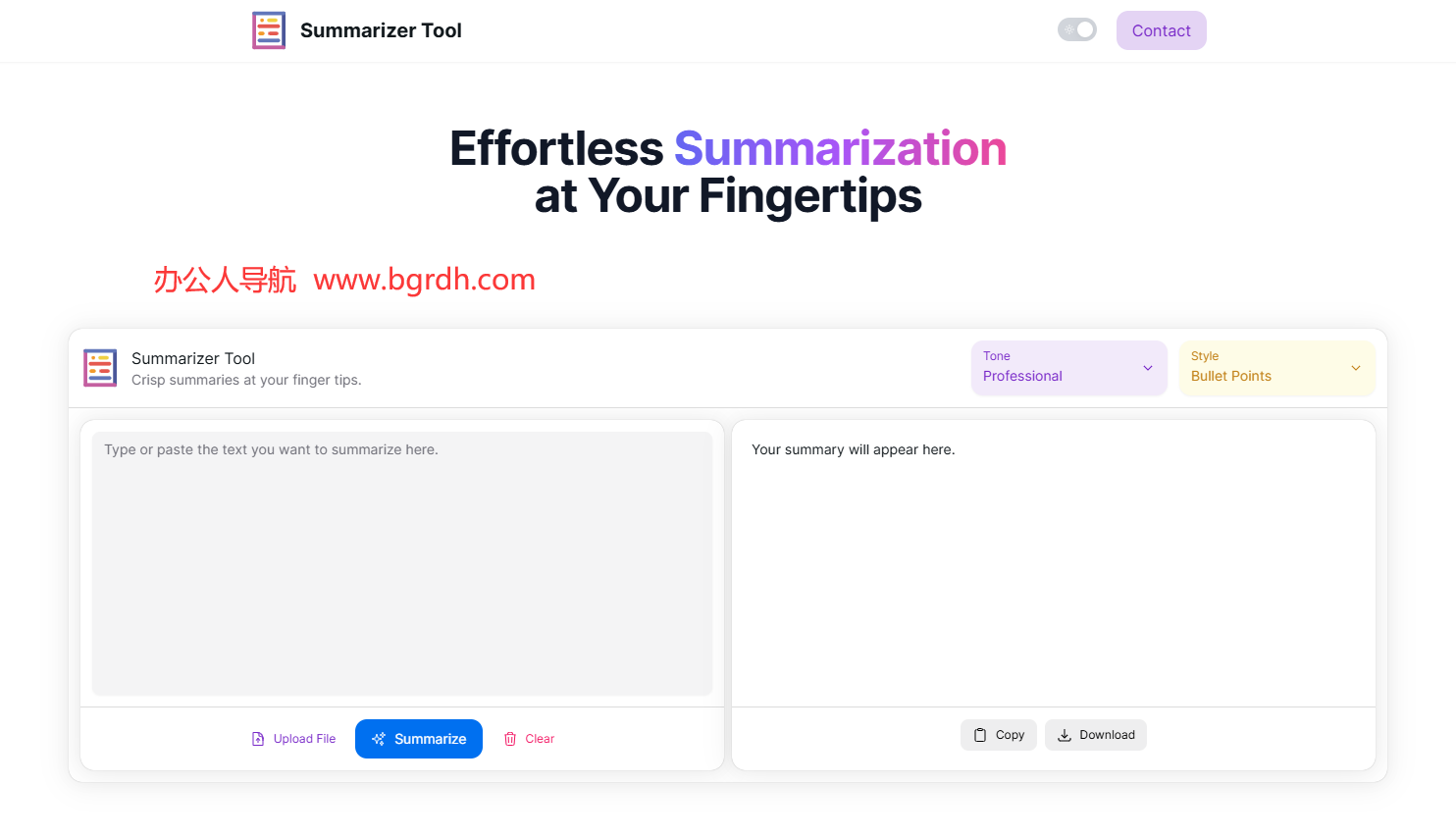 Summarizer Tool