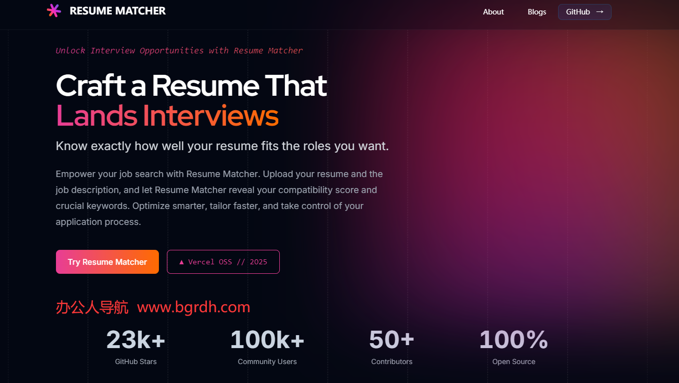 Resume-Matcher插图 Resume-Matcher