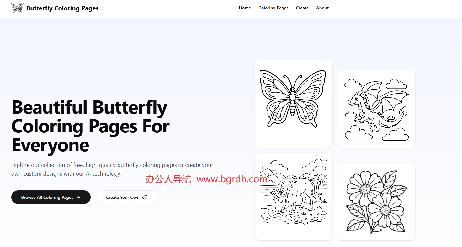 Butterfly Coloring Pages插图 Butterfly Coloring Pages